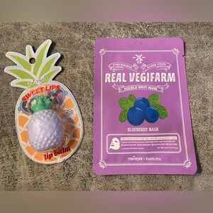 Berry Bundle 🫐💜 Berry Pineapple Lip Balm & Blueberry Face Mask